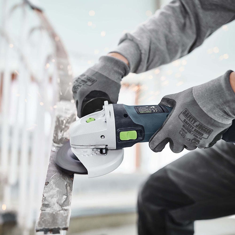 Esmerilhadeira angular FESTOOL AGC 18V 125mm sem escovas, 2 baterias de 5,2Ah, em estojo Systainer (código 577031)