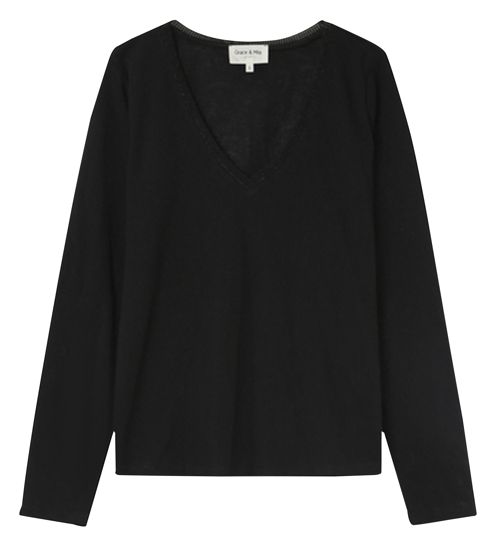 NISI - Tee-shirt droit en coton mélangé | Noir
