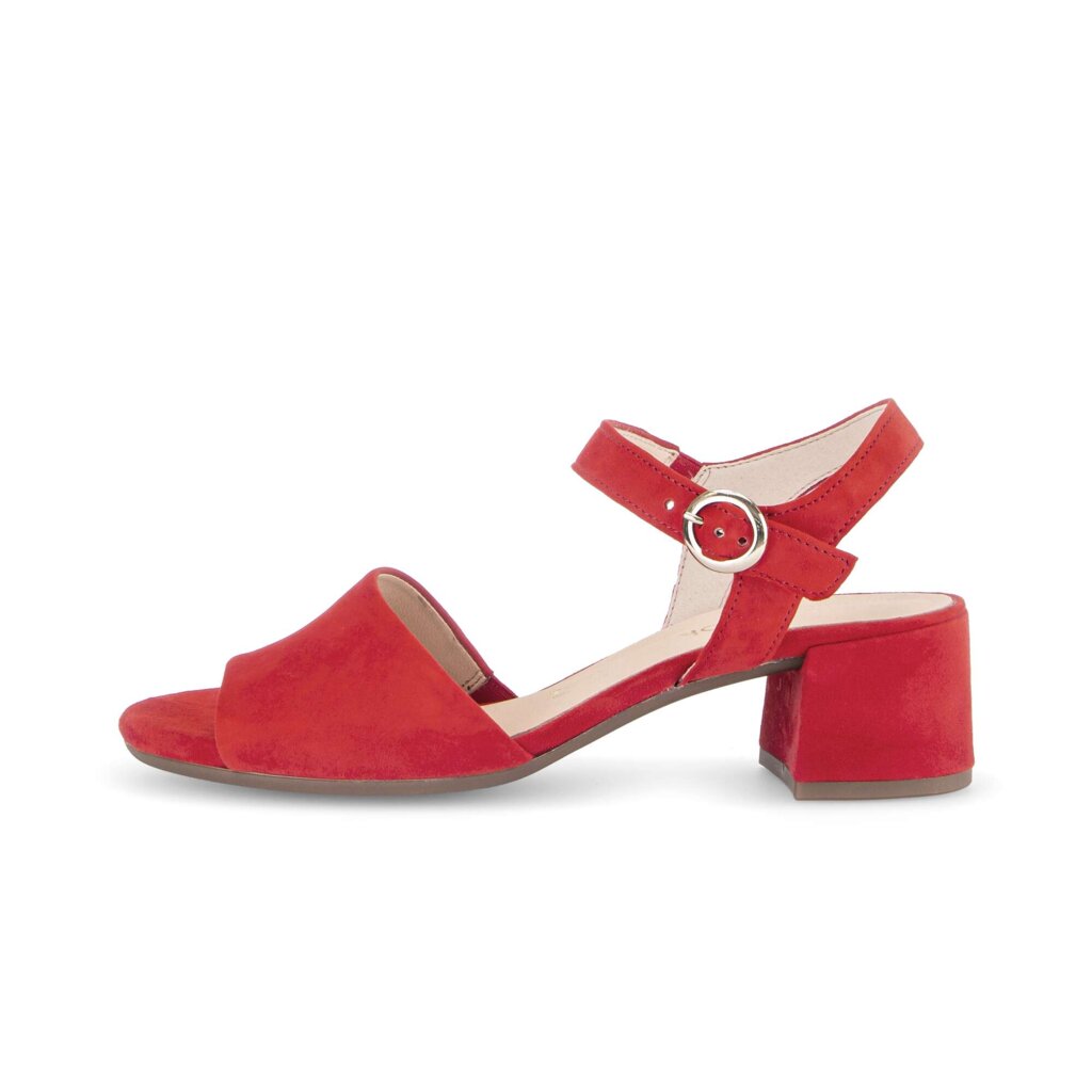 Sandal met riempjes rood