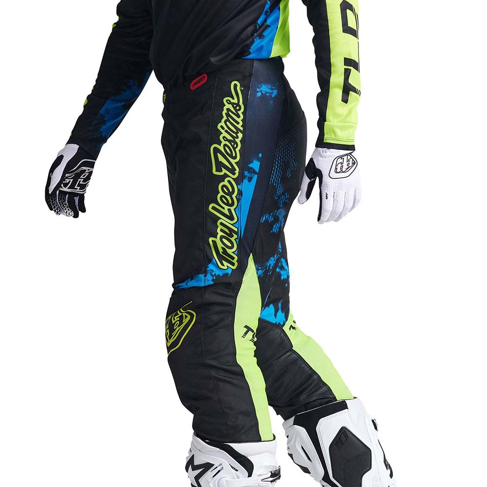 Troy Lee Designs - Pantalon GP Astro Noir / Jaune fluo / Bleu