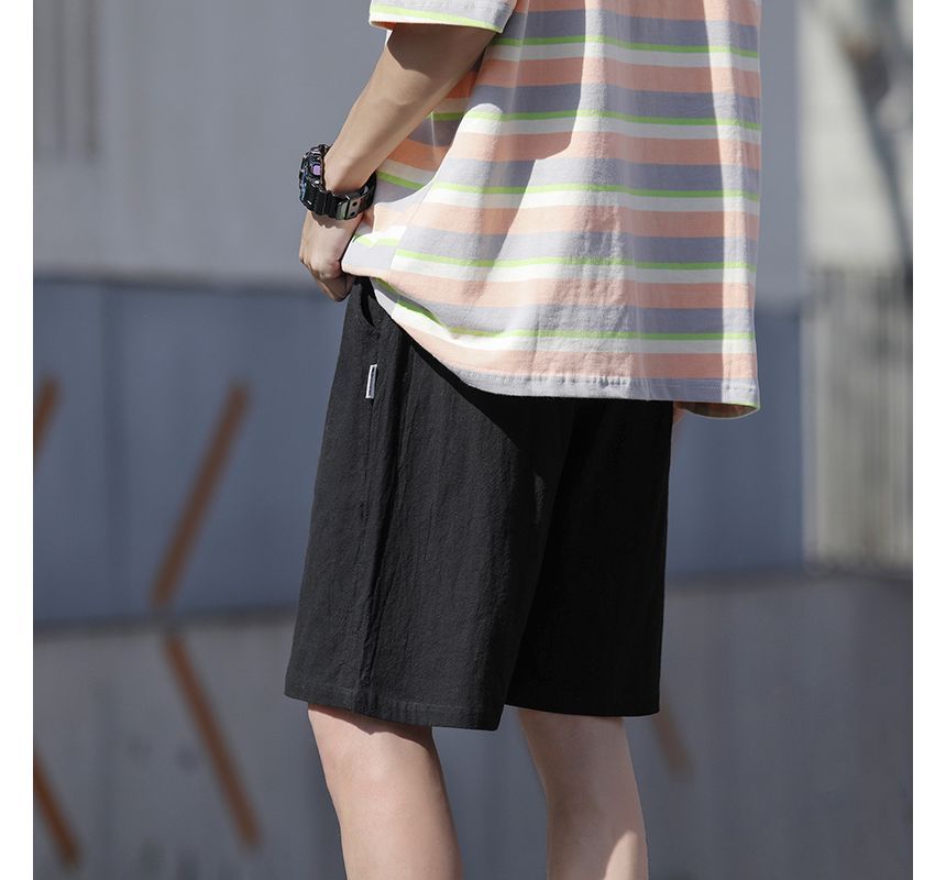 Groove Tower - Effen shorts met trekkoordtaille