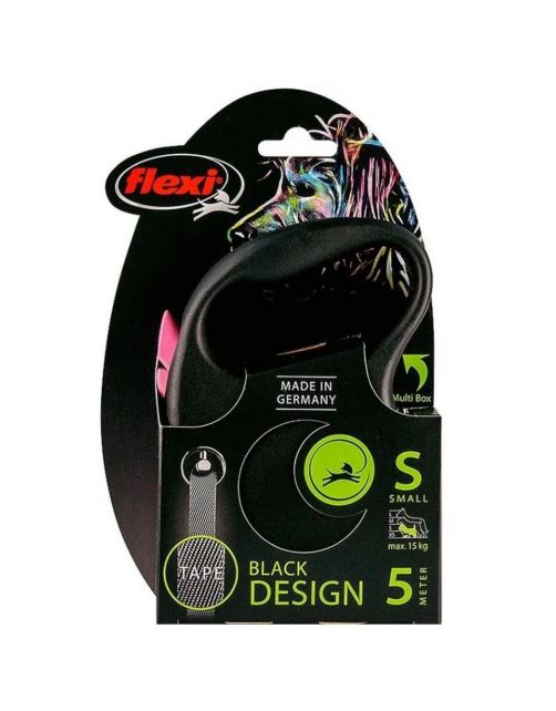 Flexi Black Design Tape S 5 m - Hondenriem
