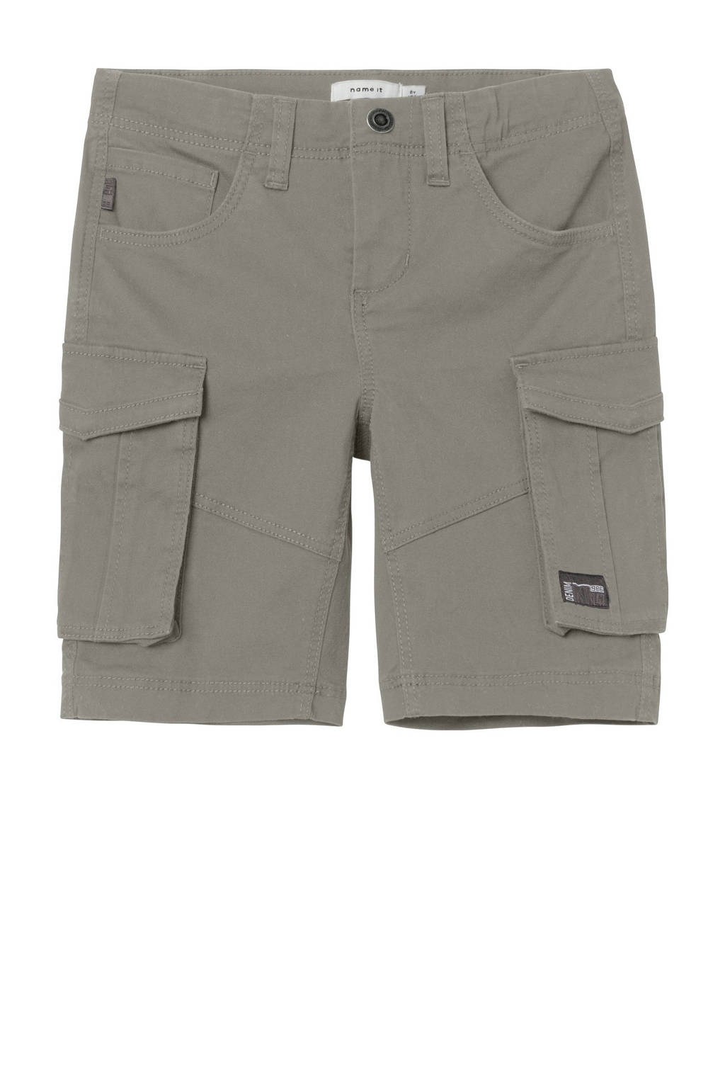 NAME IT regular fit cargo short NKMRYAN grijs