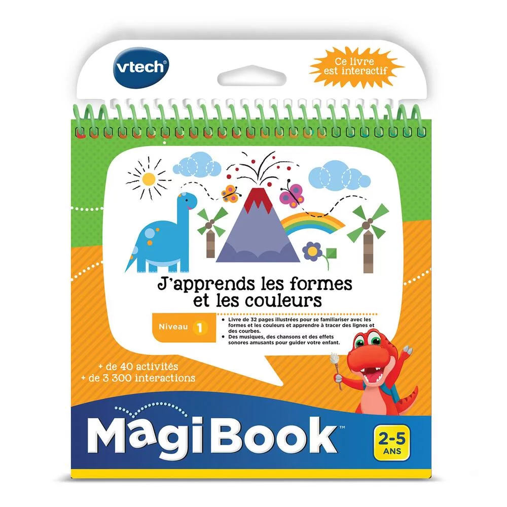 LIVRE MAGIBOOK - J'APPRENDS LES FORMES ET LES COULEURS