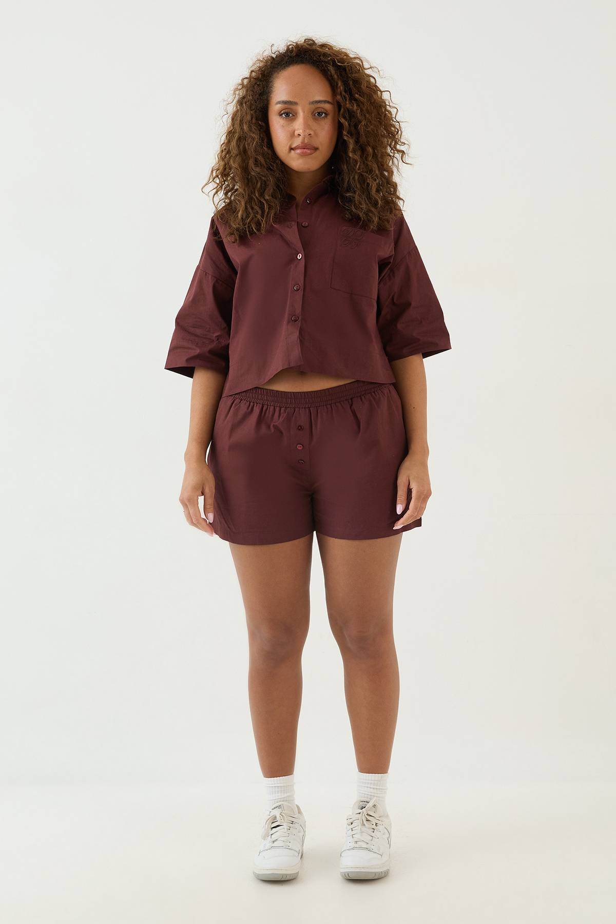 Chemise Courte Popeline Coupe Boxy Dsgn Studio