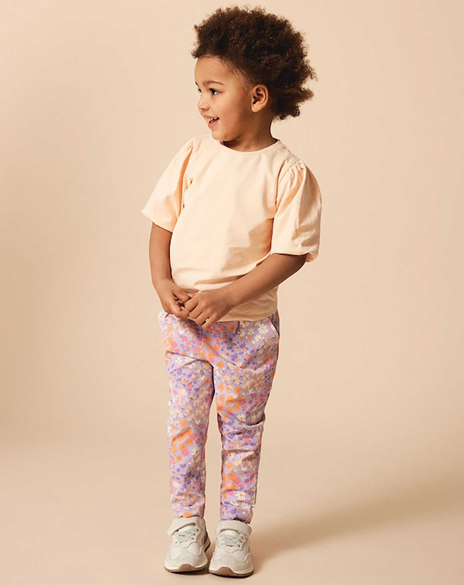 Jerseyhose NMFFIDA FLOWERS in lilac breeze