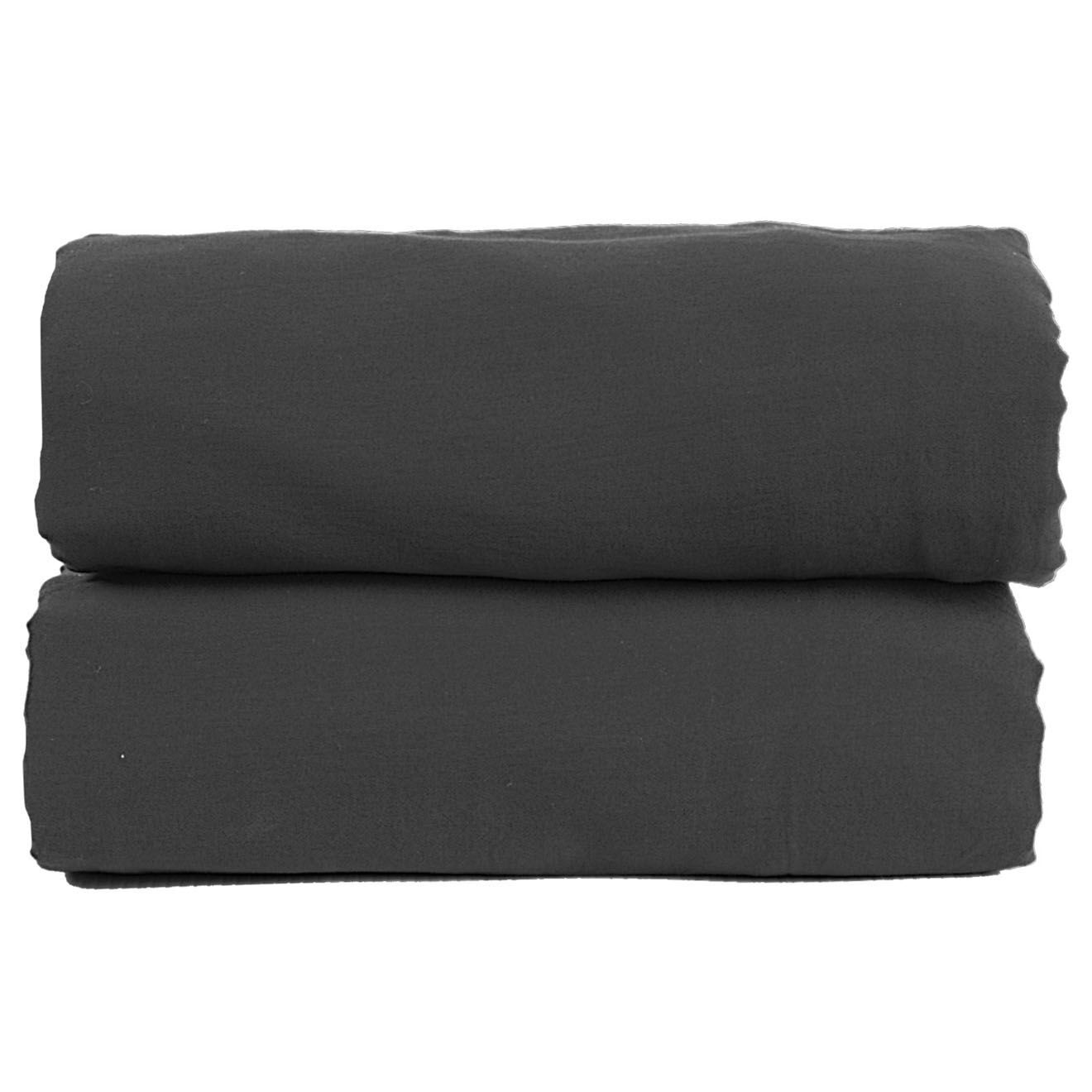 Febronie Drap plat 100% Satin de Coton Julia charbon