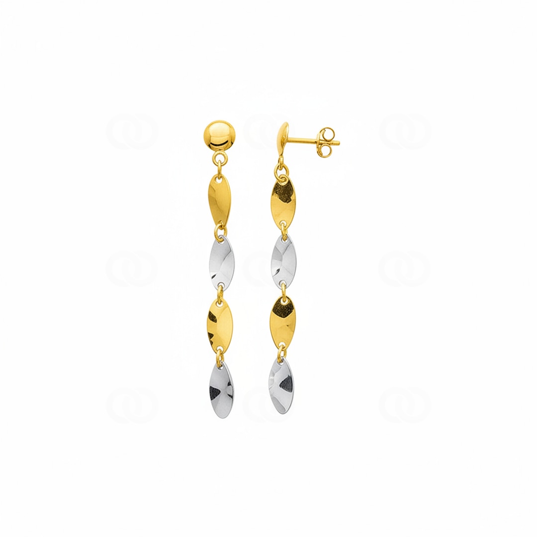 Ohrhänger 750/18 K Gelb-/Weissgold