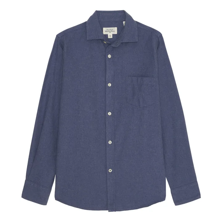 Hartford Chemise Flanelle Paul | Bleu jean