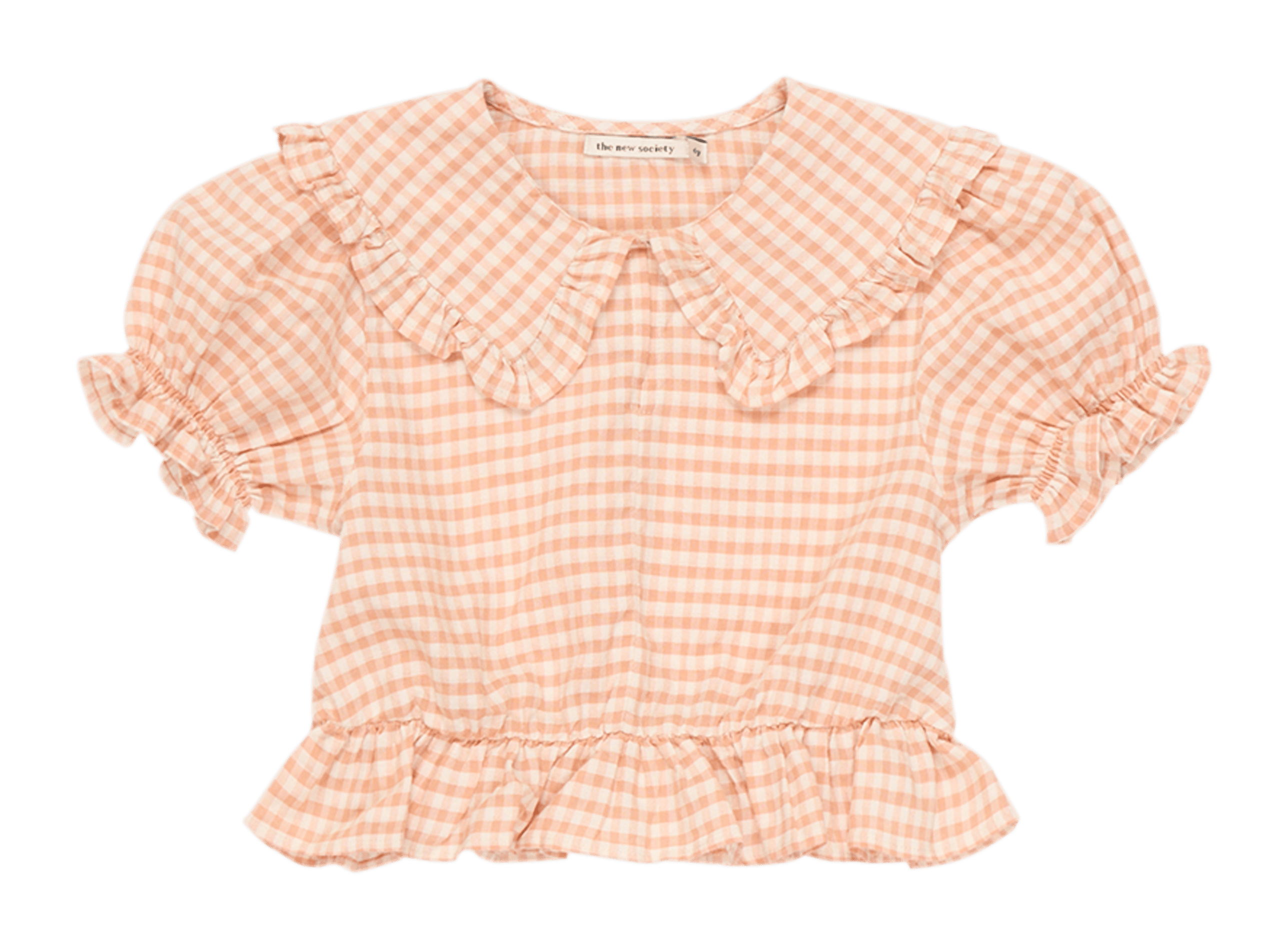 PETRA - Blouse droite col claudine en coton biologique| Multicolore