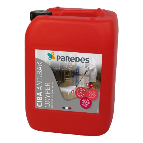 Désinfectant moussant oxydant Paredes CIBA ANTIBAK OXYPER bidon de 20kg