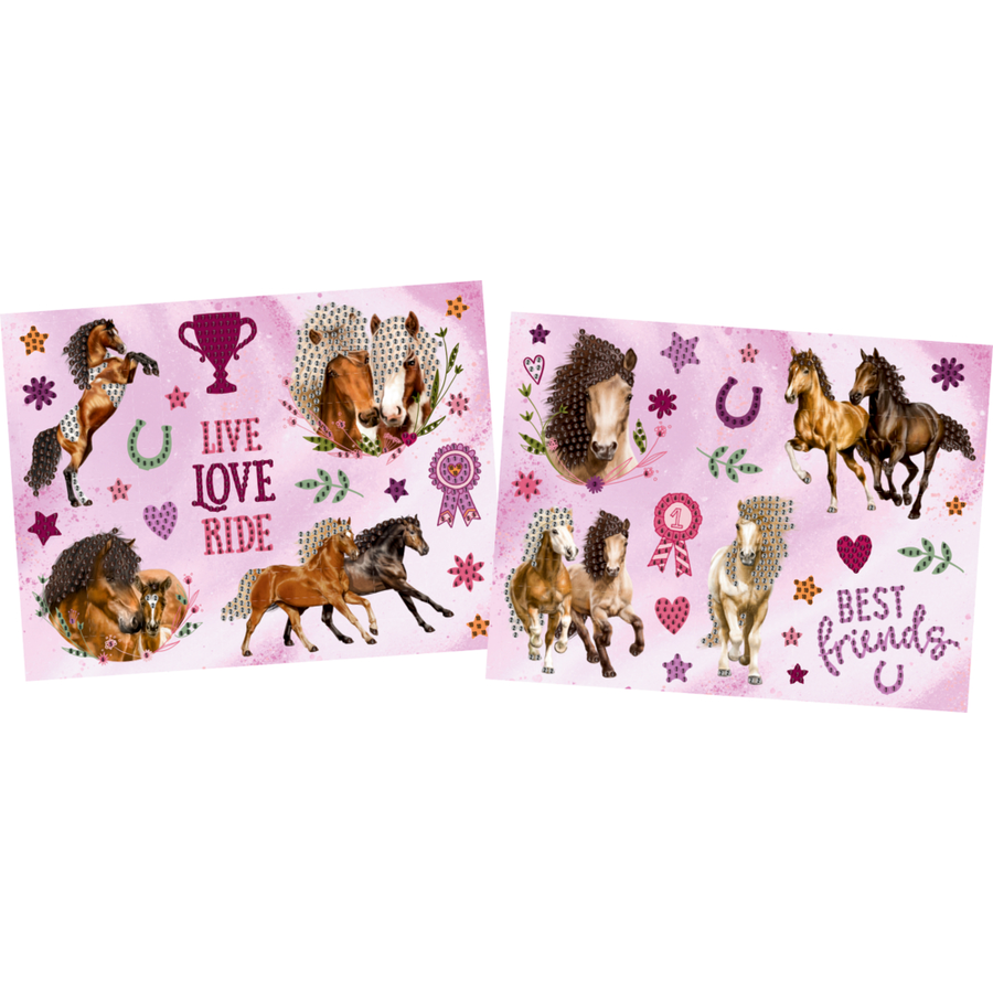 Coppenrath Diamond Painting Sticker - Pferdefreunde