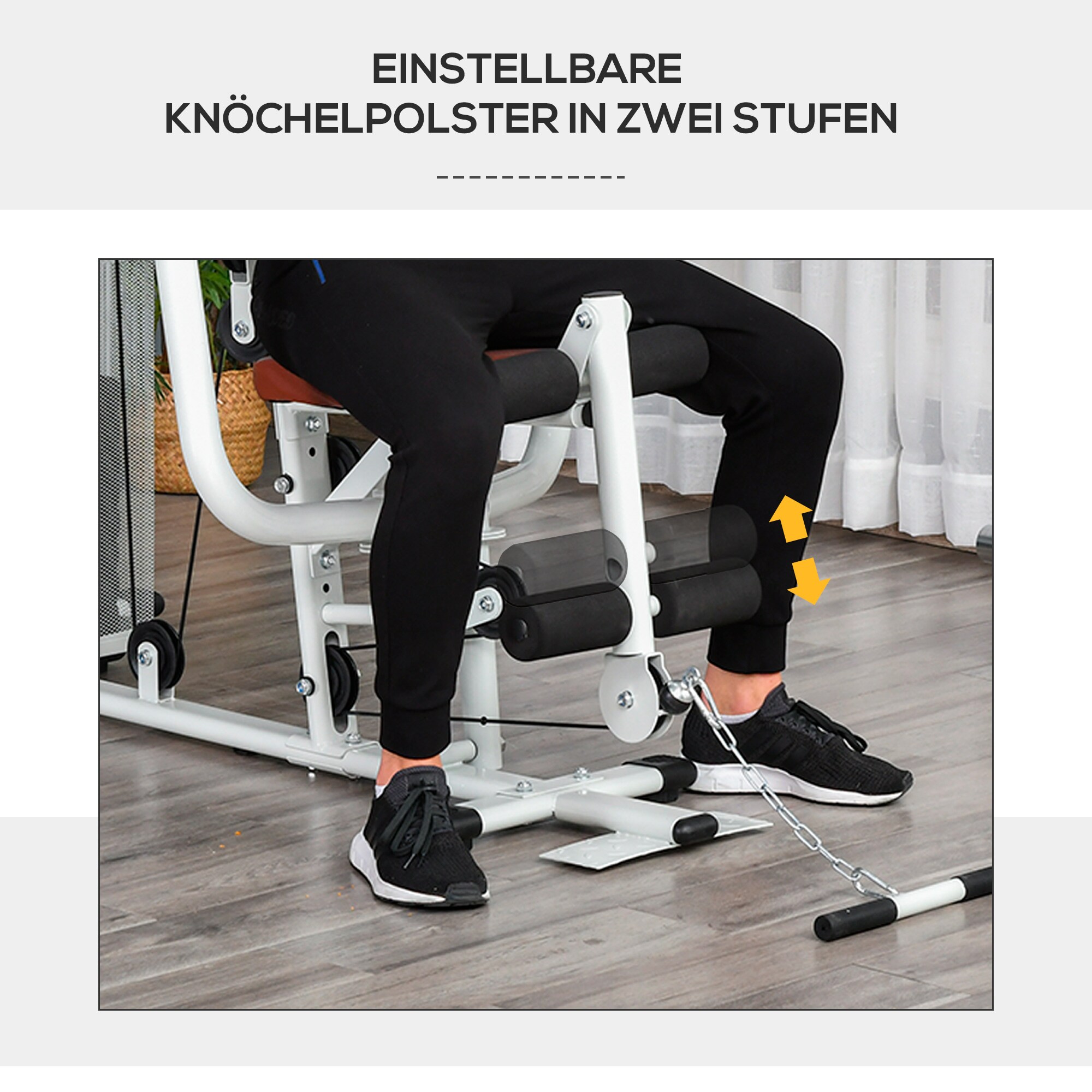 HOMCOM Kraftstation für das Home Gym 150 x 110 x 210 cm (LxBxH)
