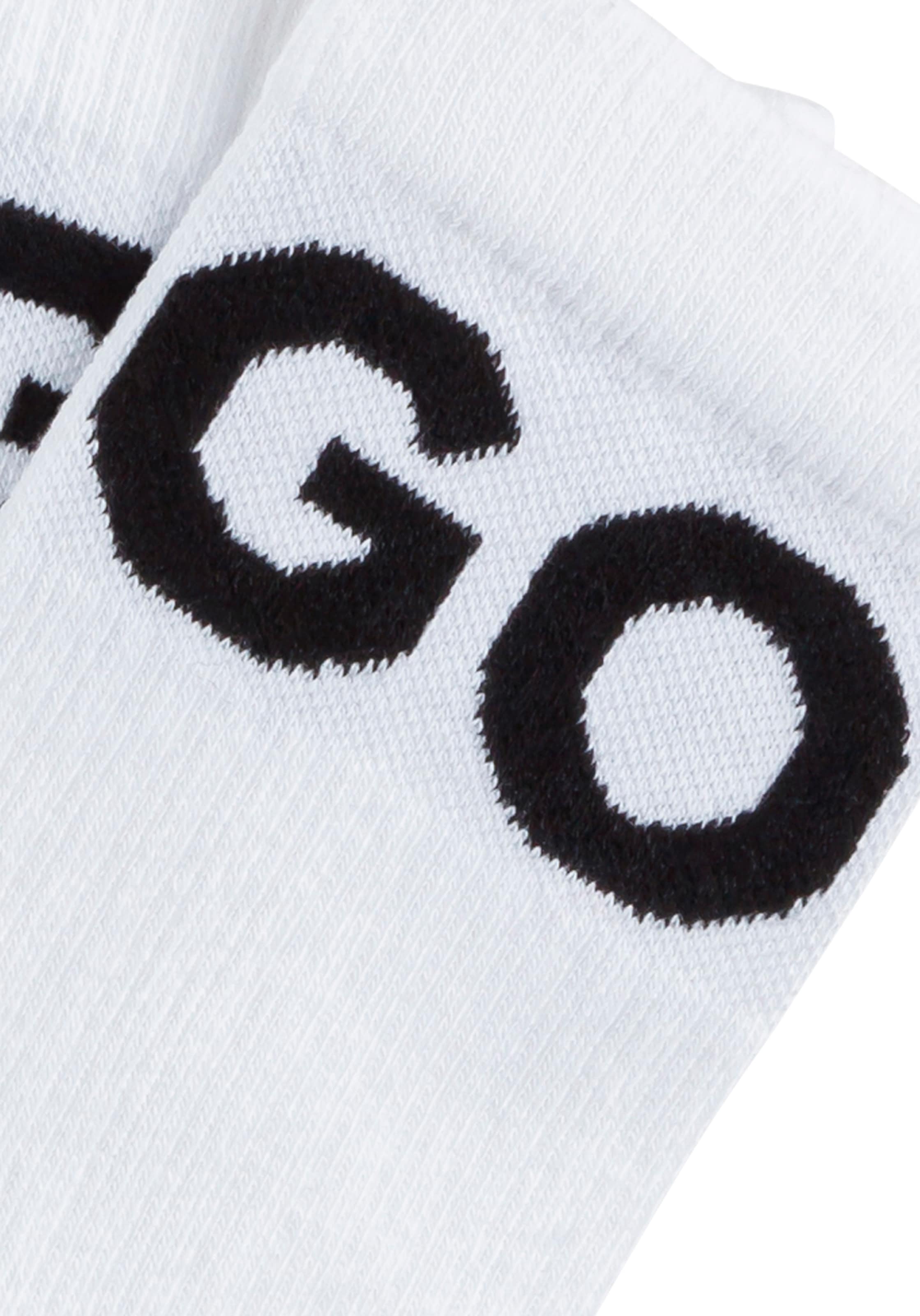 HUGO Underwear Freizeitsocken »3P QS ICONIC CC 1« Packung, 3er, 3 Paar tlg. mit HUGO Logostickerei in Kontrastfarbe