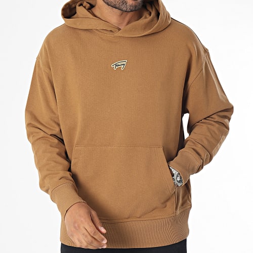 Sweat Capuche Relax Signature 7785 Marron Doré