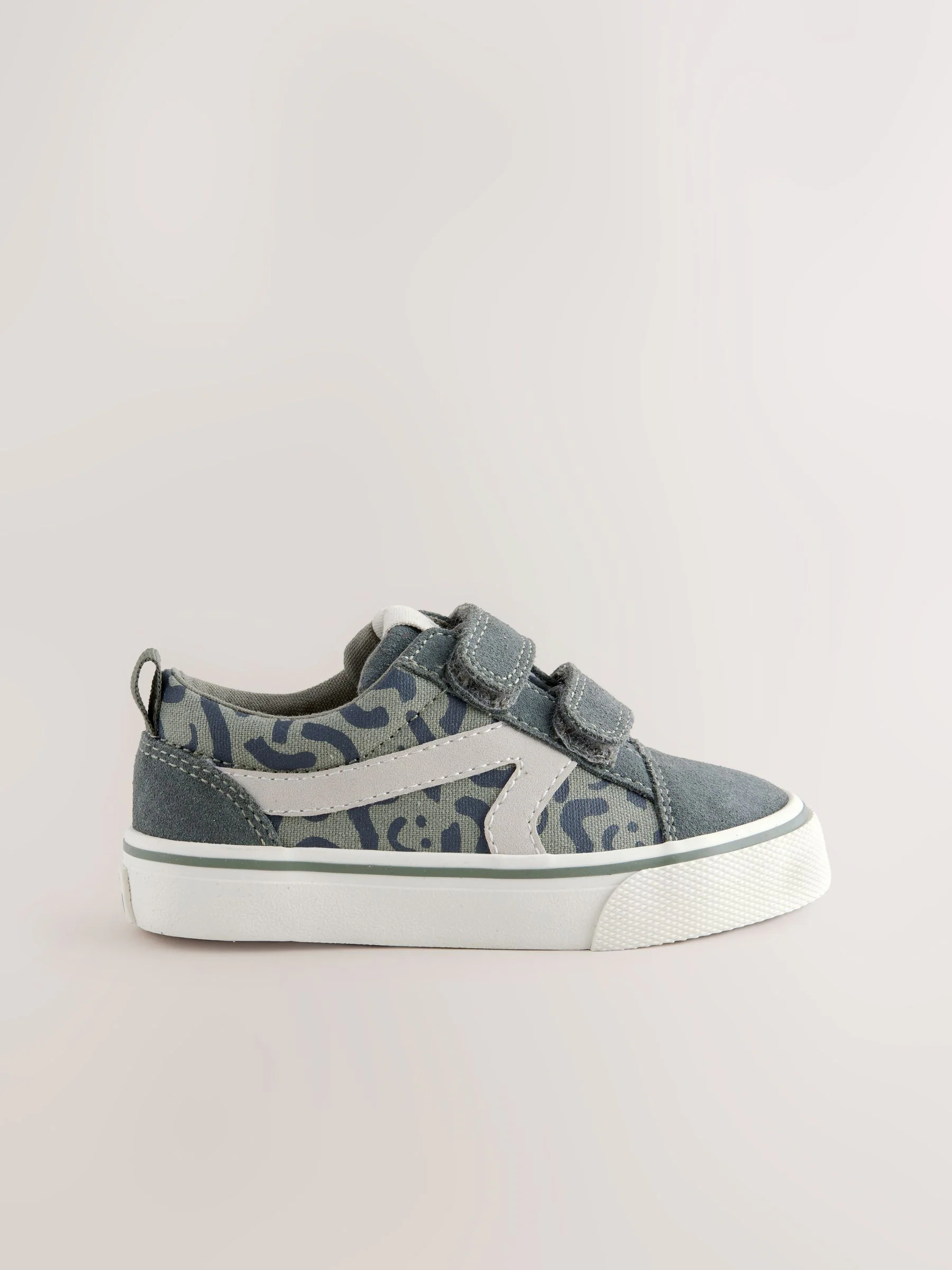 Kakigroen - Klittenbandsluiting Skate Trainers