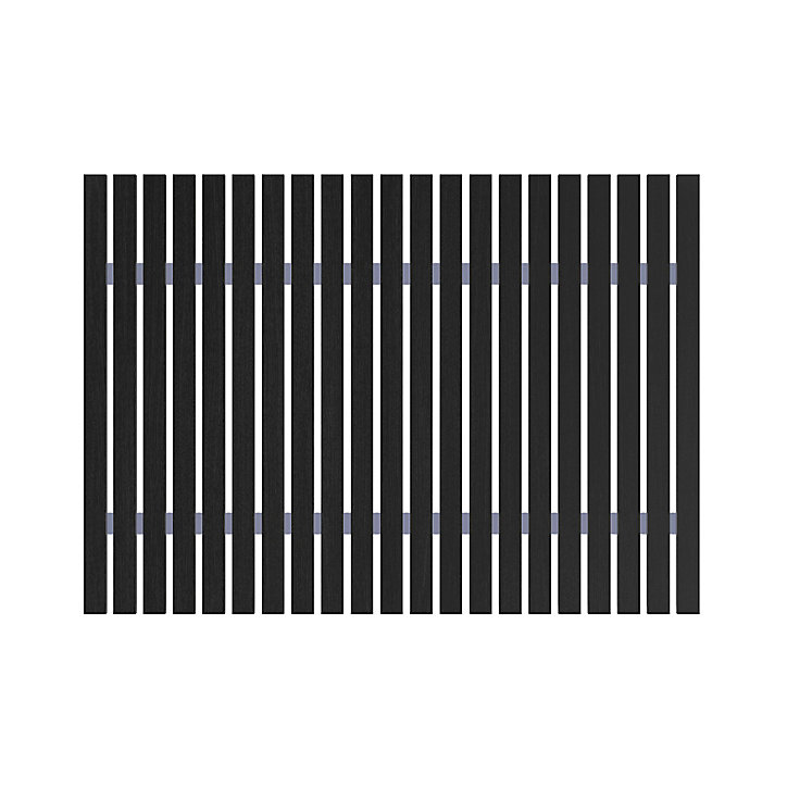Caillebotis antidérapant rectangulaire GoodHome Calendon coloris noir en bambou L.70 x l.50 cm