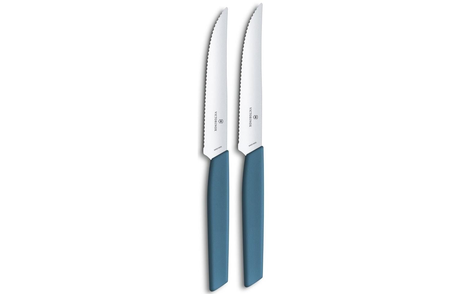 Steakmesser-Set Swiss Modern 2 Stück, BlauSteakmesser Set