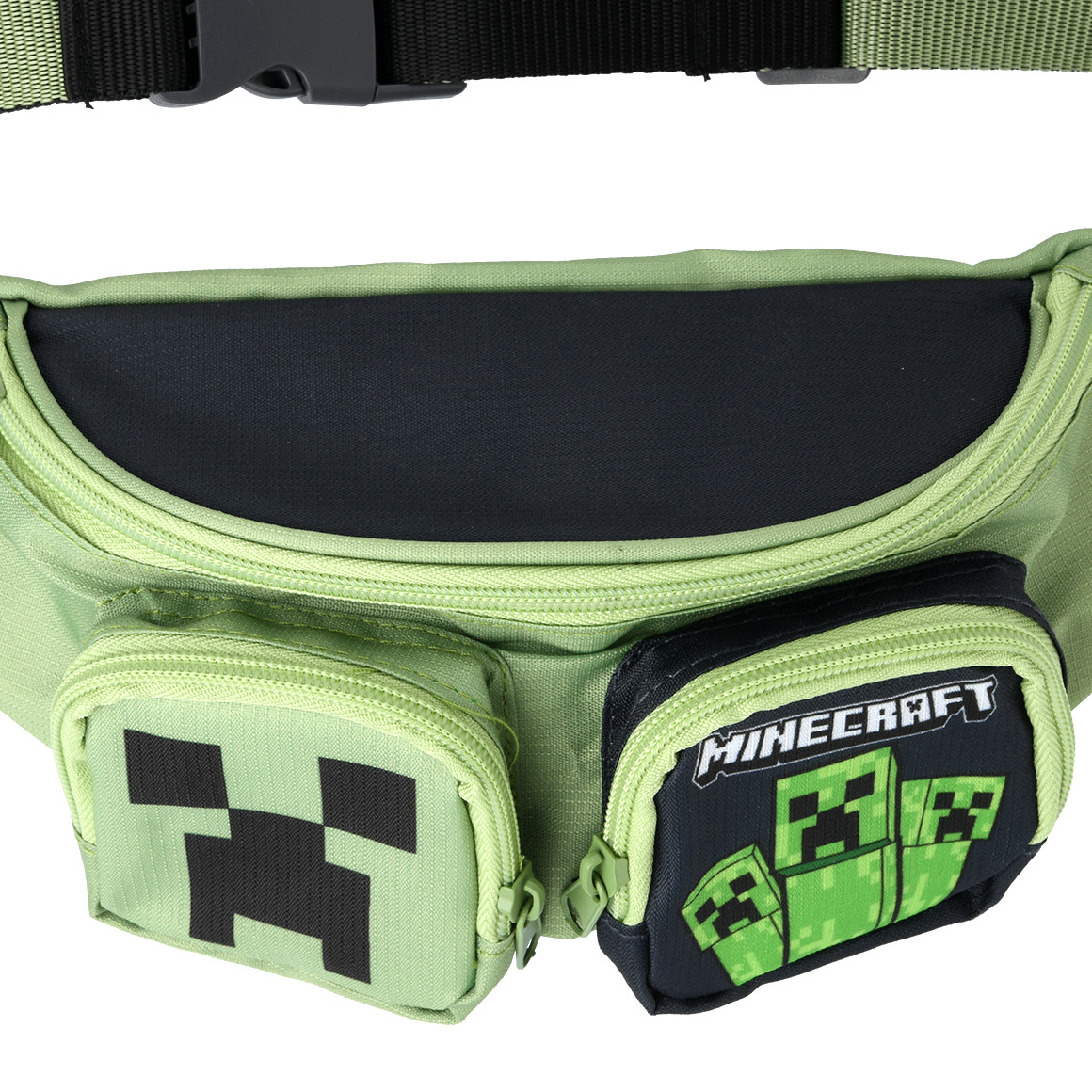 Topolino Minecraft Gürteltasche mit Reißverschluss grün