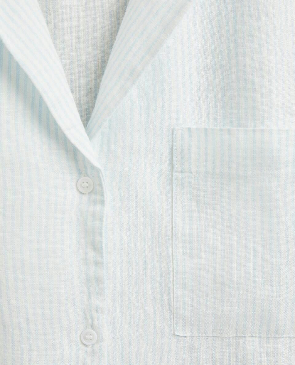 CAMISA DE LINHO LISTRADA