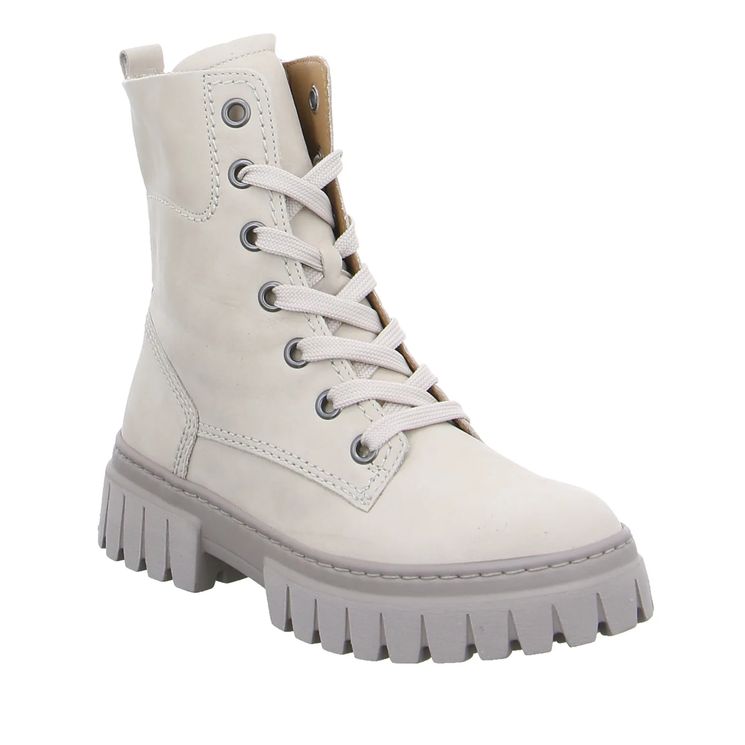 GABOR Boot Offwhite Leder