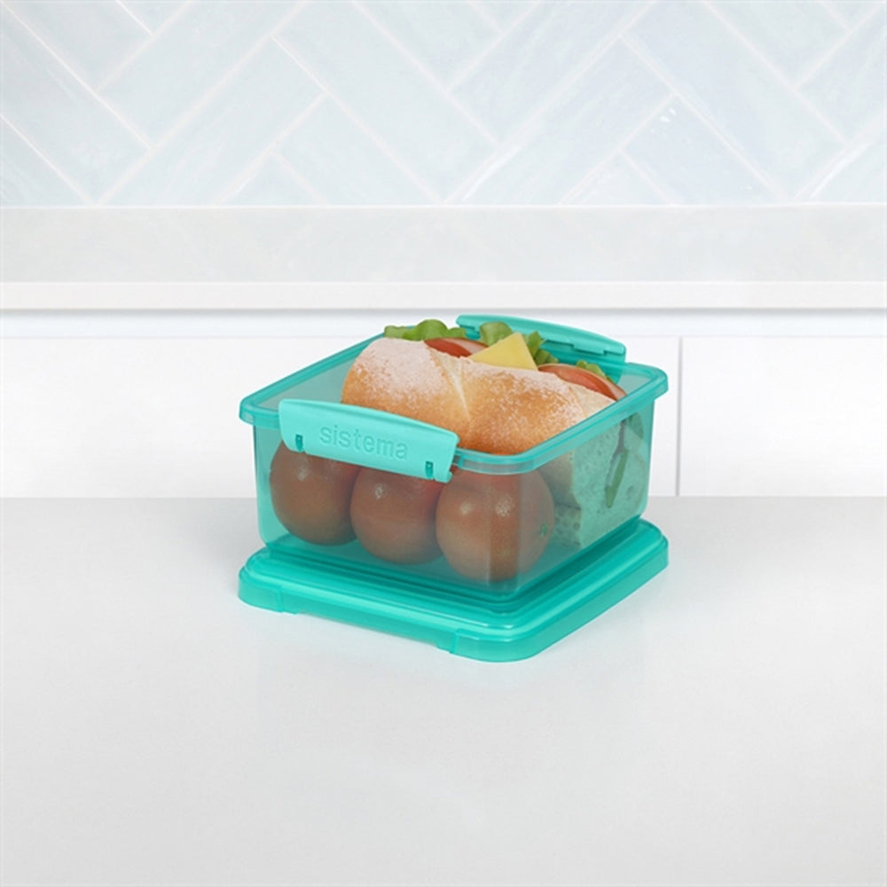 Køb Sistema Lunch Plus Madkasse 1,2 L Teal
