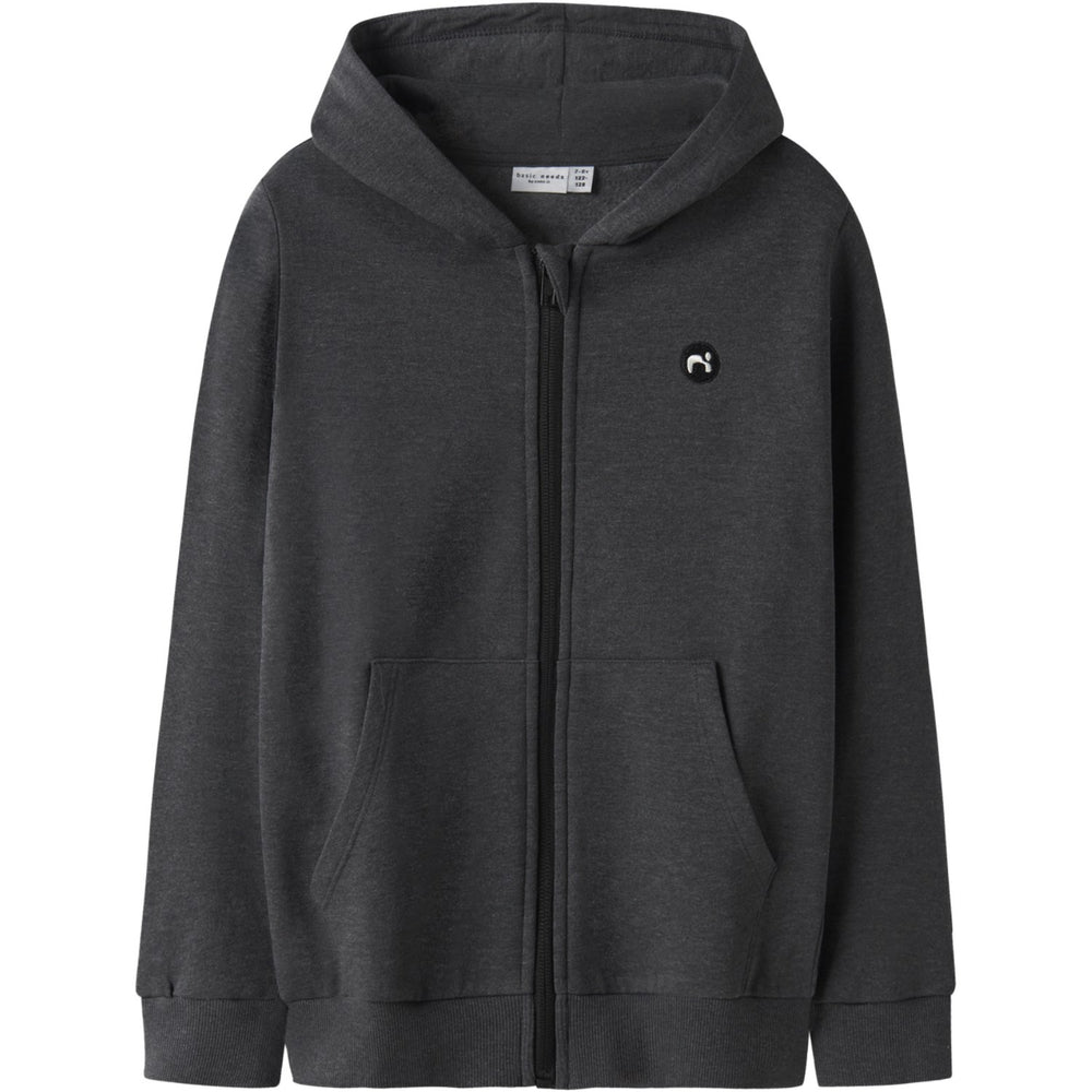 Køb Name It Dark Grey Melange Nkmvimo Ls Sweat Card Bru Noos