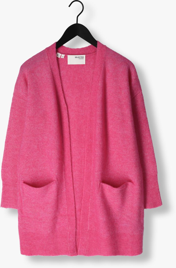 SELECTED FEMME fuchsia selected femme vest slflulu new ls knit long cardigan b
