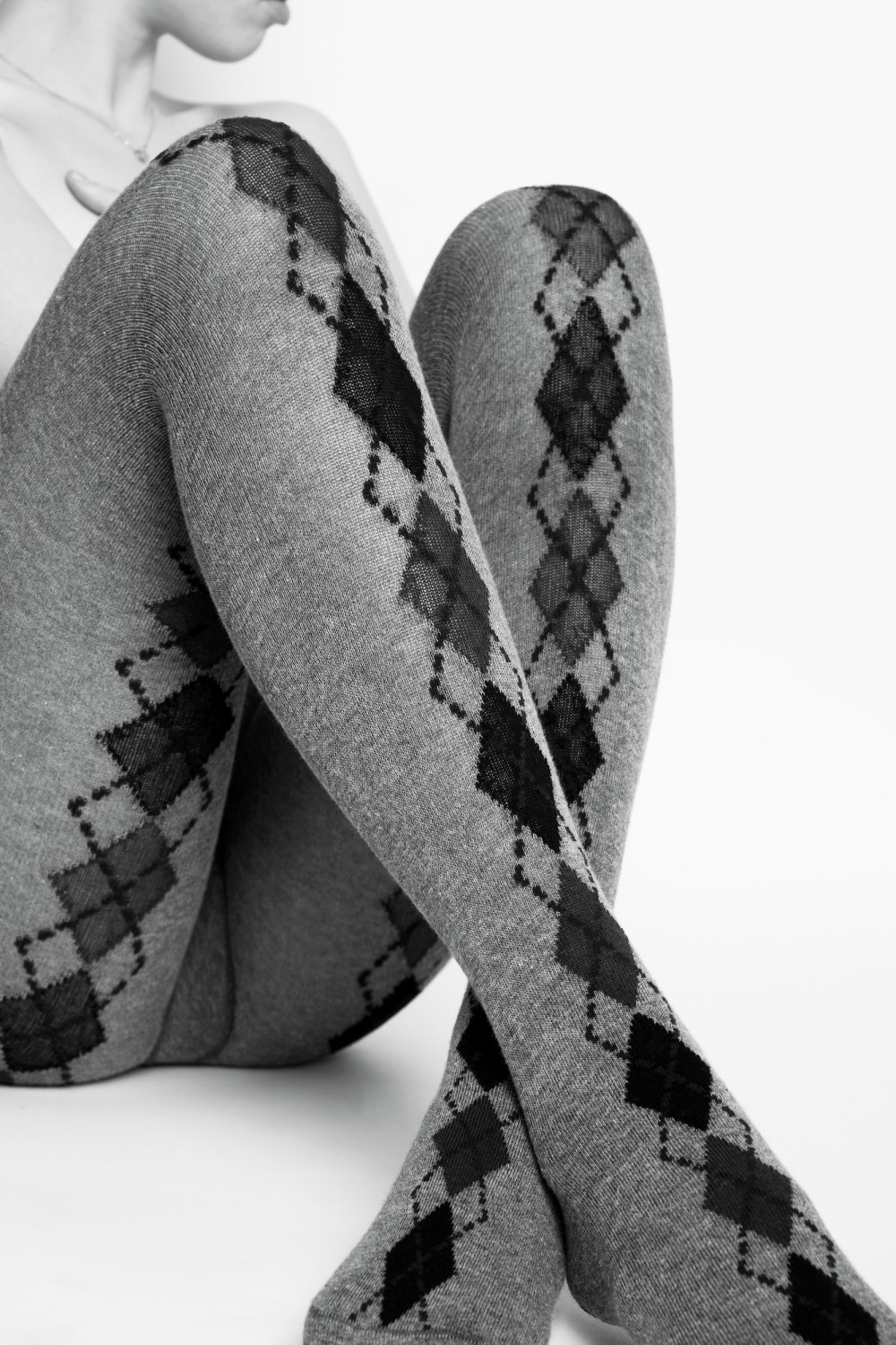 Swedish Stockings Strümpfe Kristina Bio-Cotton Tights Argyle