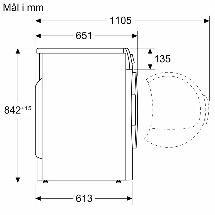 Siemens iQ300 Kondenstørretumbler - 8 kg.