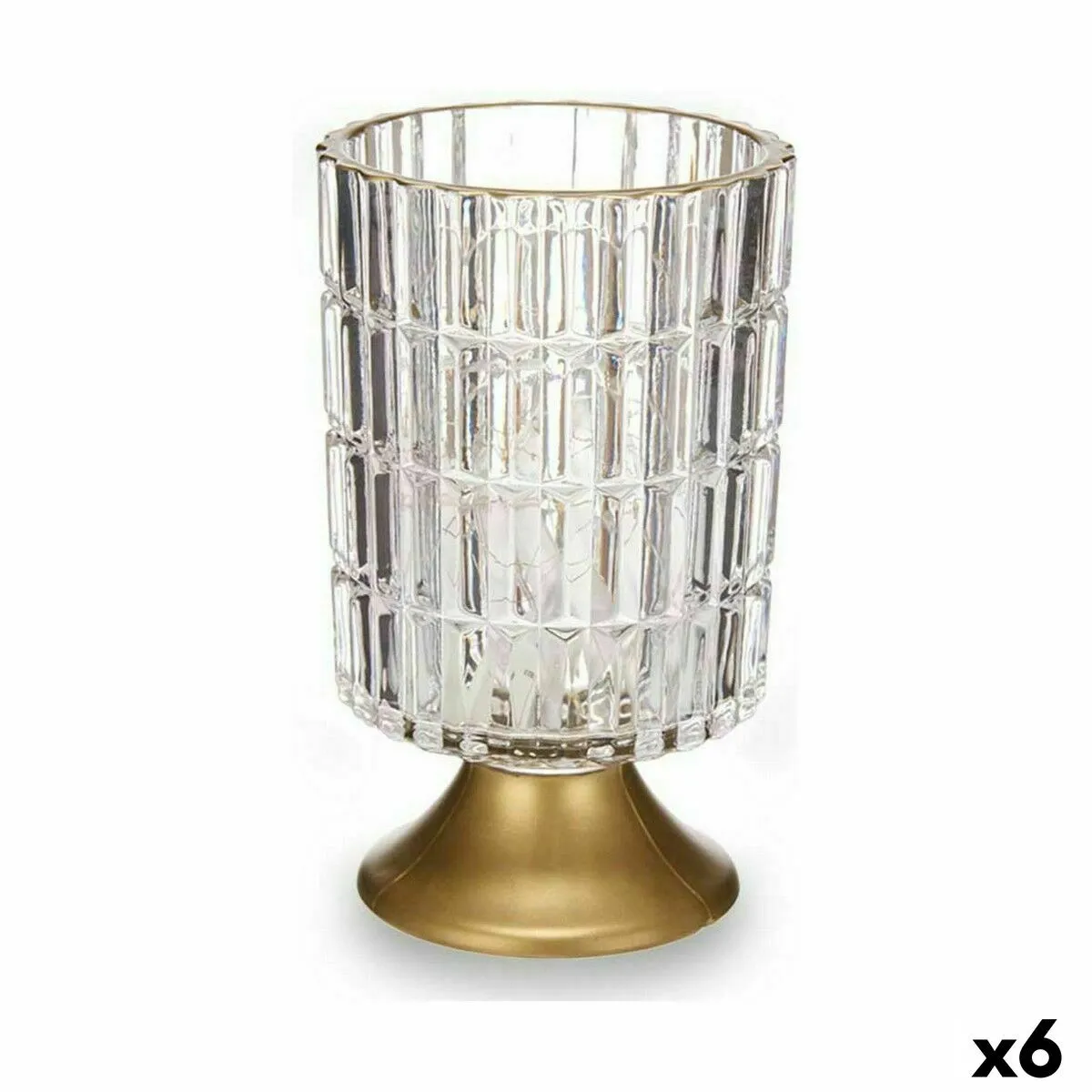Lanterne à LED Gift Decor - Verre Doré