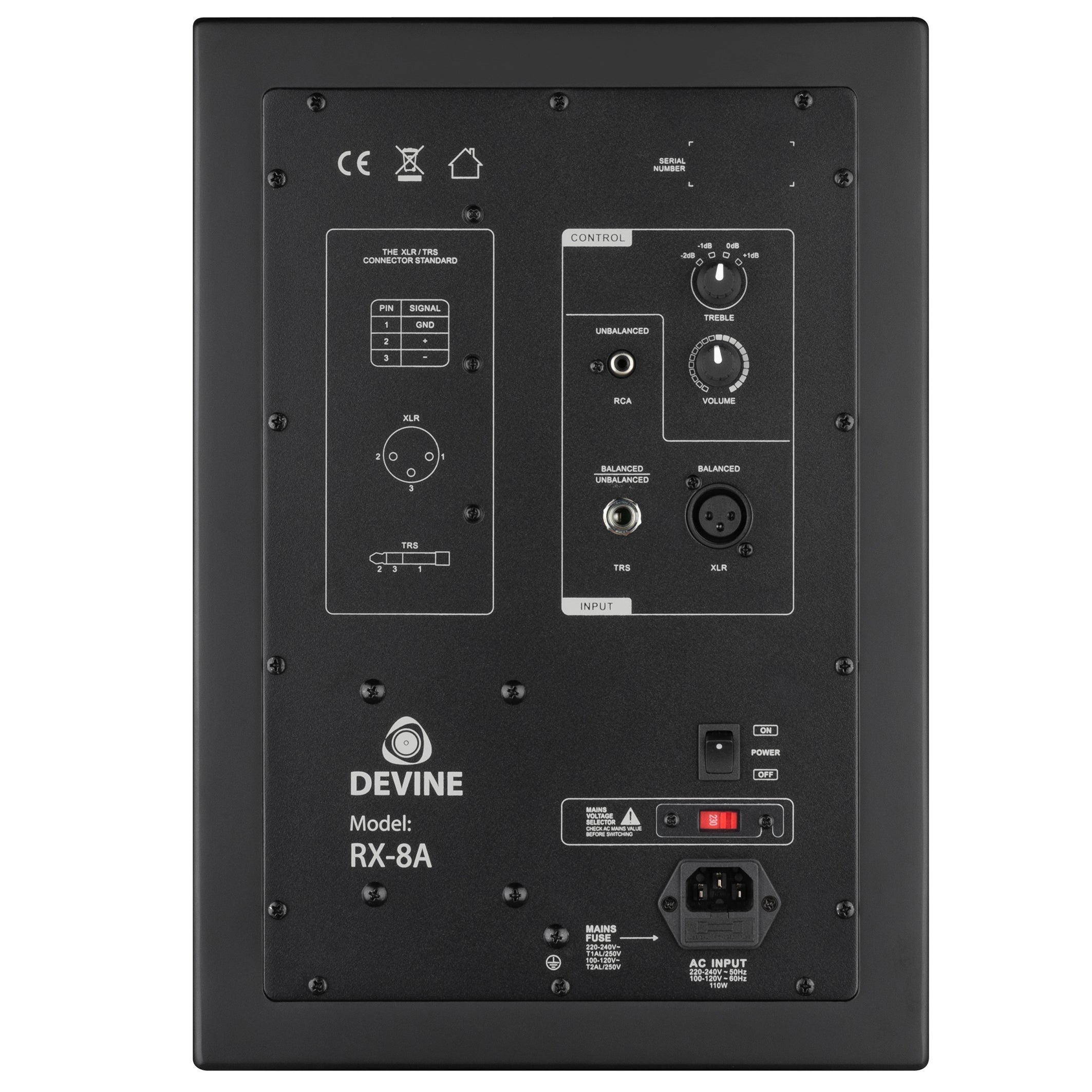 Devine RX-8A Black actieve studiomonitor (per stuk)