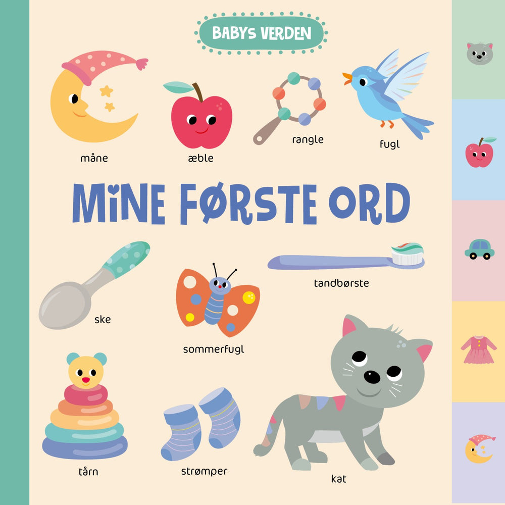 Køb Forlaget Tukan Babys Verden: Mine Første Ord M/faneblade