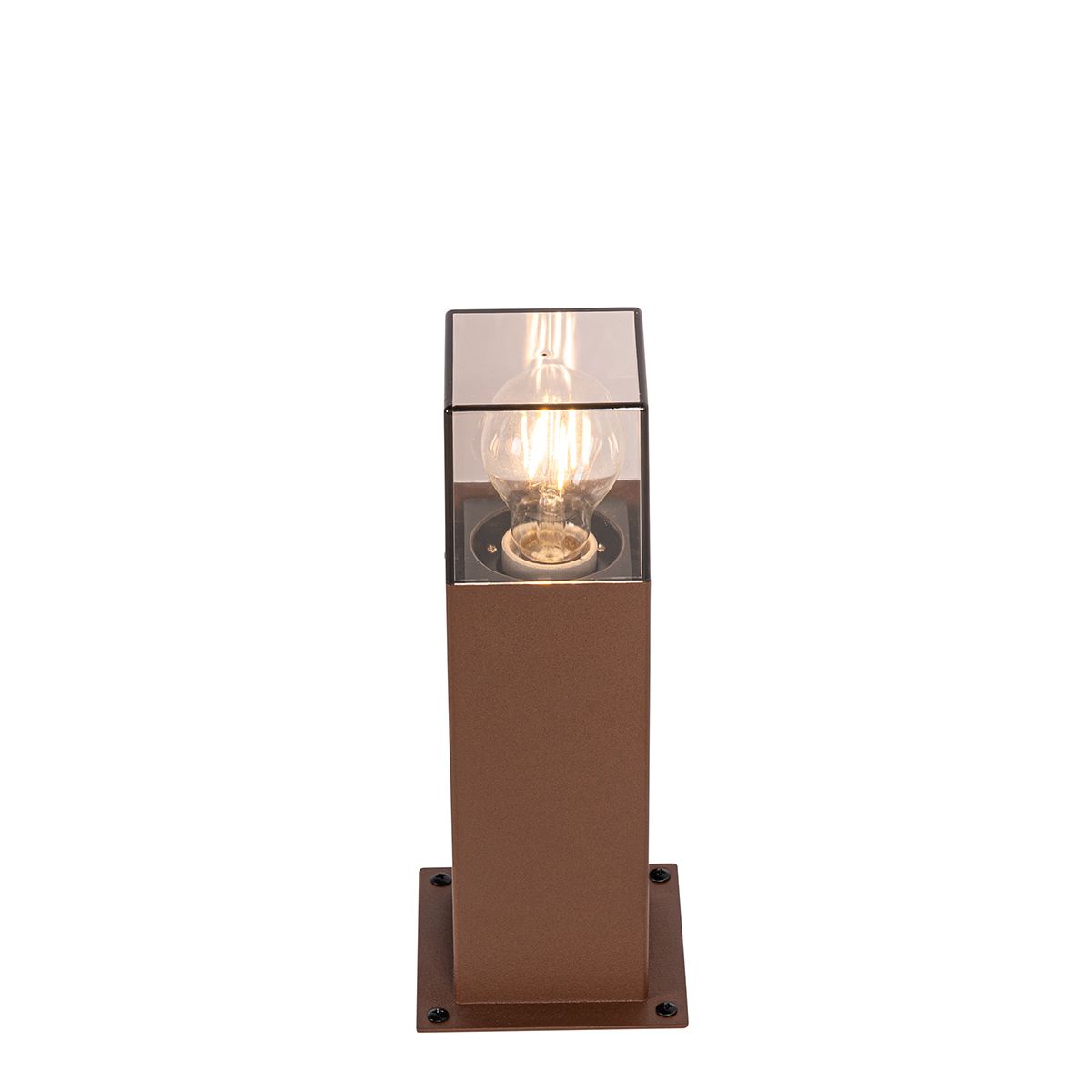 Industriële staande buitenlamp roestbruin 30 cm IP44 - Denmark