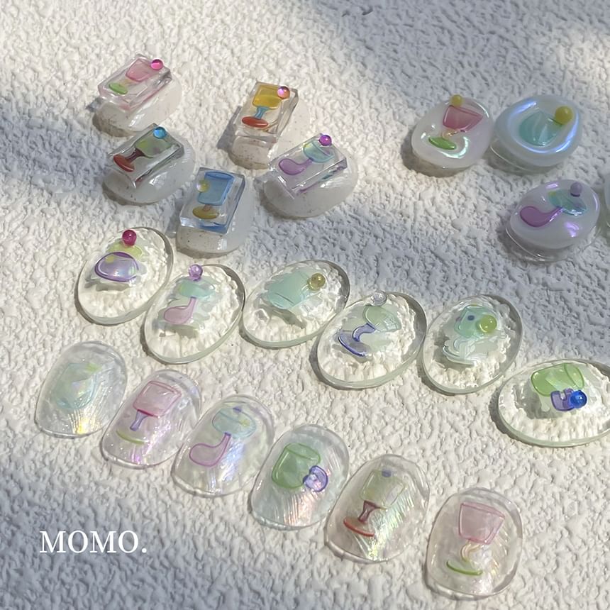 Epoch - Wijnglas Nail Art Stickers (Diverse ontwerpen)