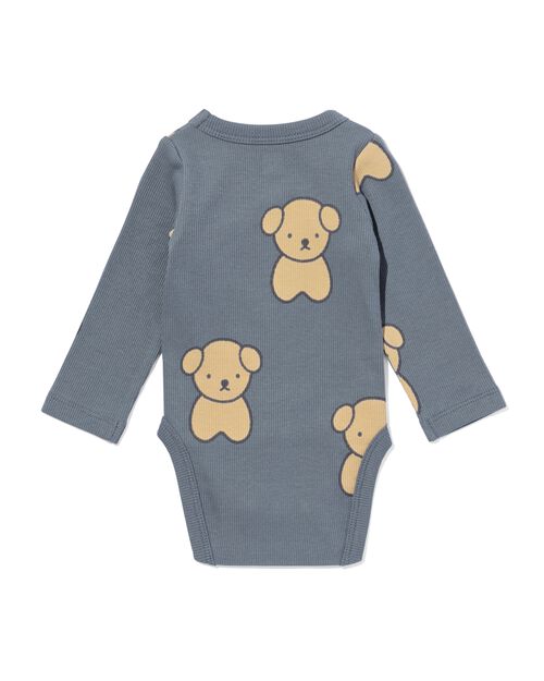 body évolutif croisé côtelé extensible miffy gris
