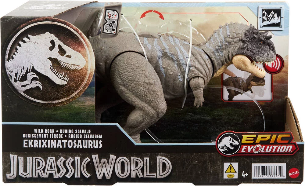JURASSIC WORLD - FIGURINE EKRIXINATOSAURUS SONORE 14 CM