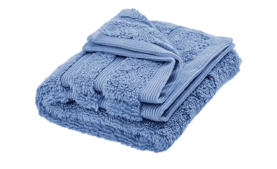 como Frottier-Set  Blau 30x50 cm