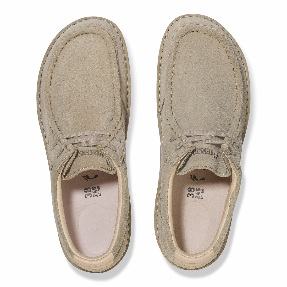 BIRKENSTOCK<br>Derbys em camurça, Pasadena