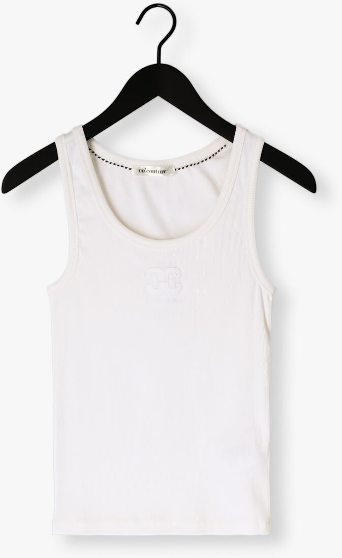 gebroken wit co'couture top granny rib solid emb tank