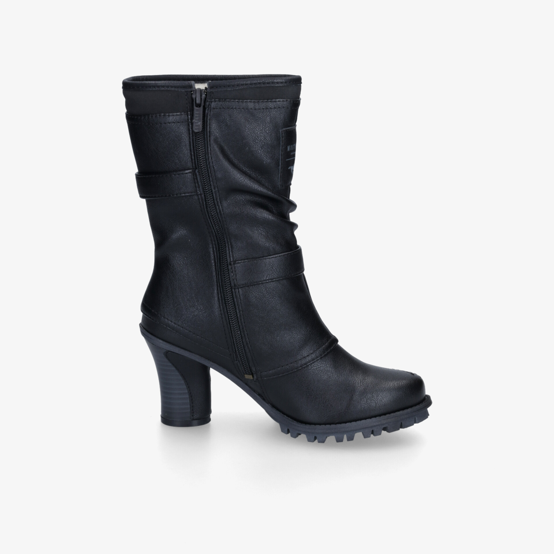 MUSTANG Damen Schnürstiefeletten schwarz
