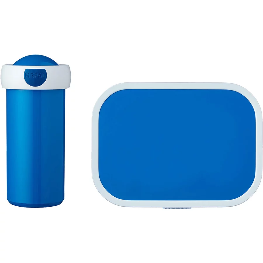 Mepal Brotdose + Verschlussbecher Campus 300 ml + 700 ml 2er Set blau