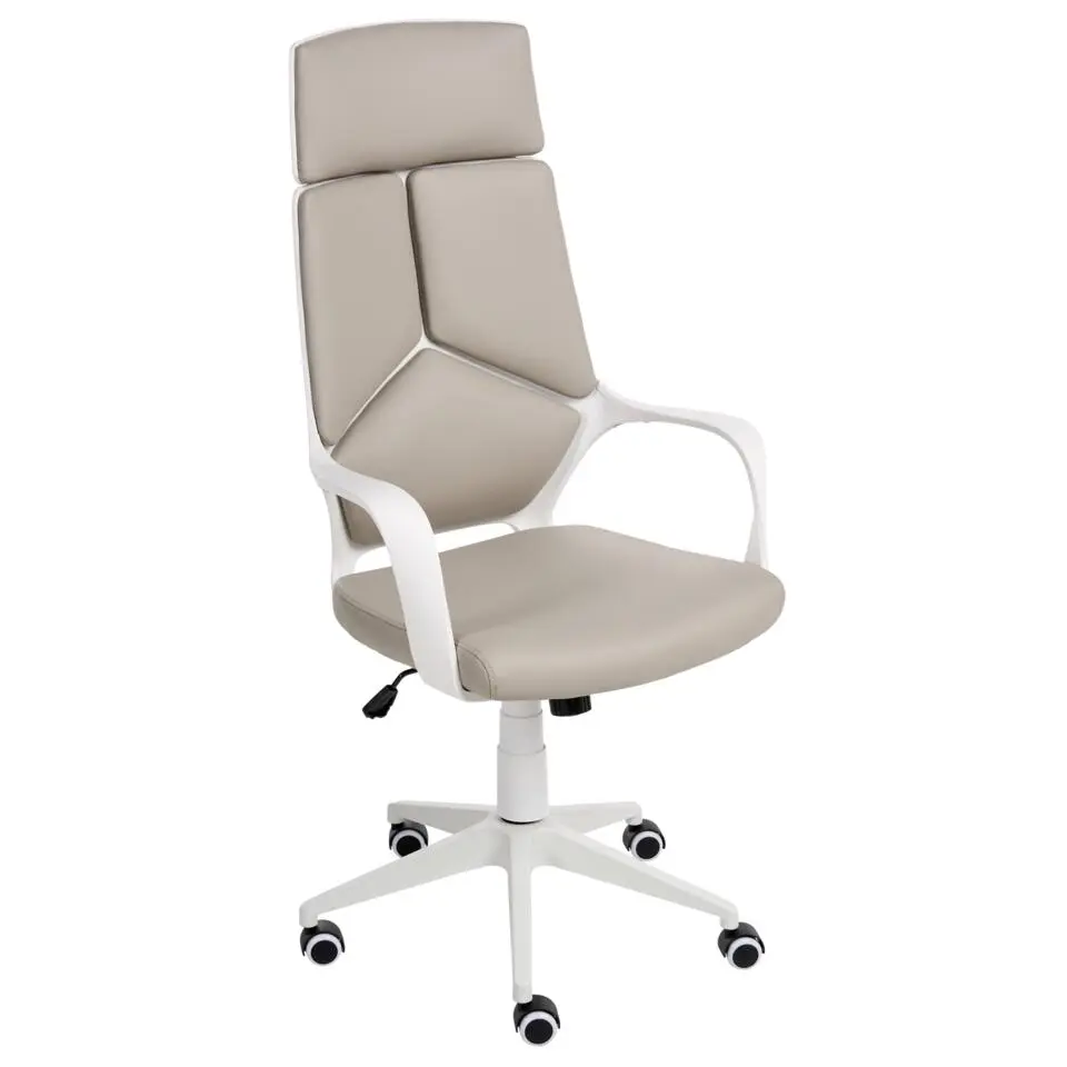 DELIGHT - Bureaustoel - Taupe - Kunstleer