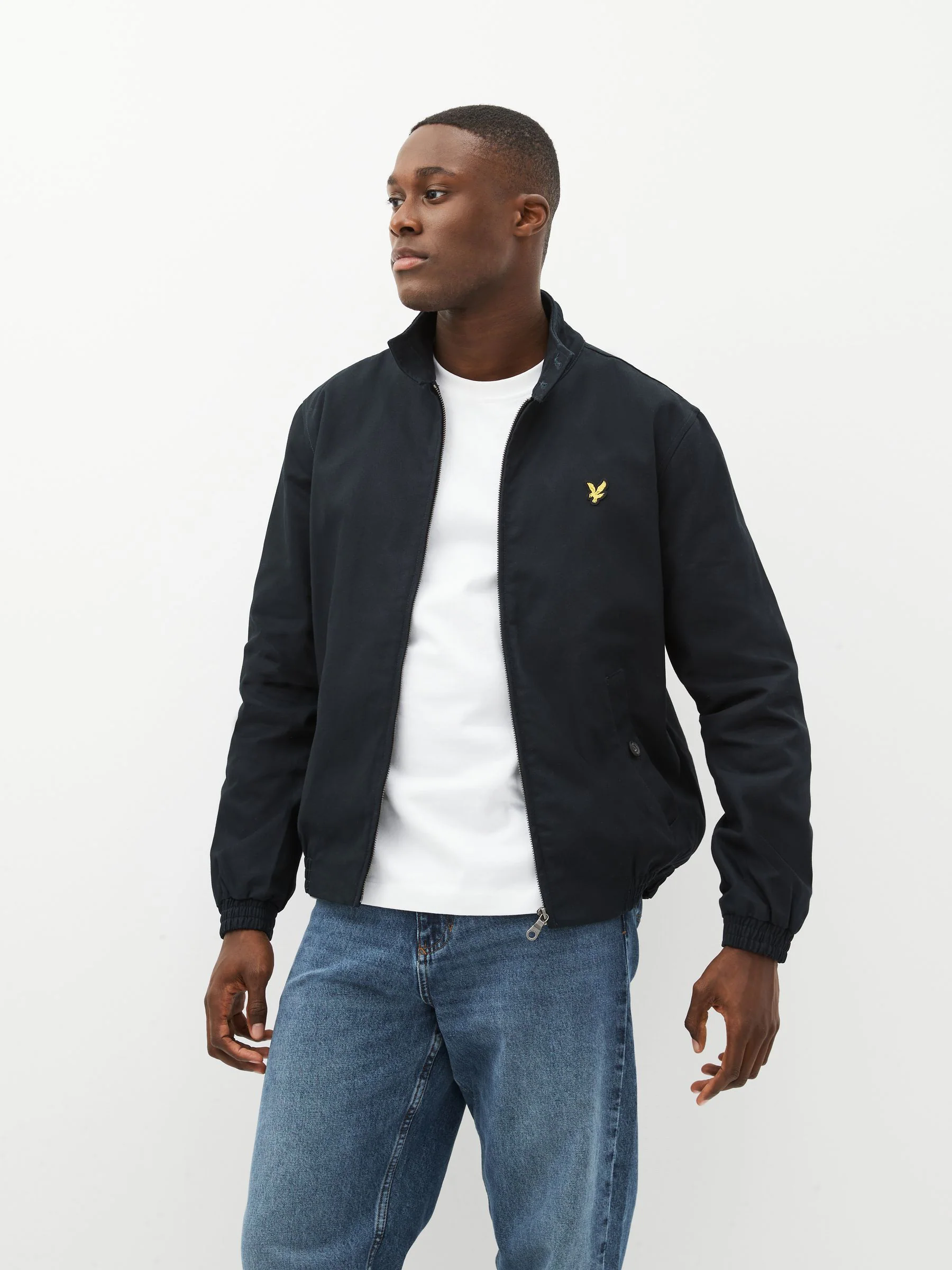 Marineblauw - Lyle & Scott Harrington jack