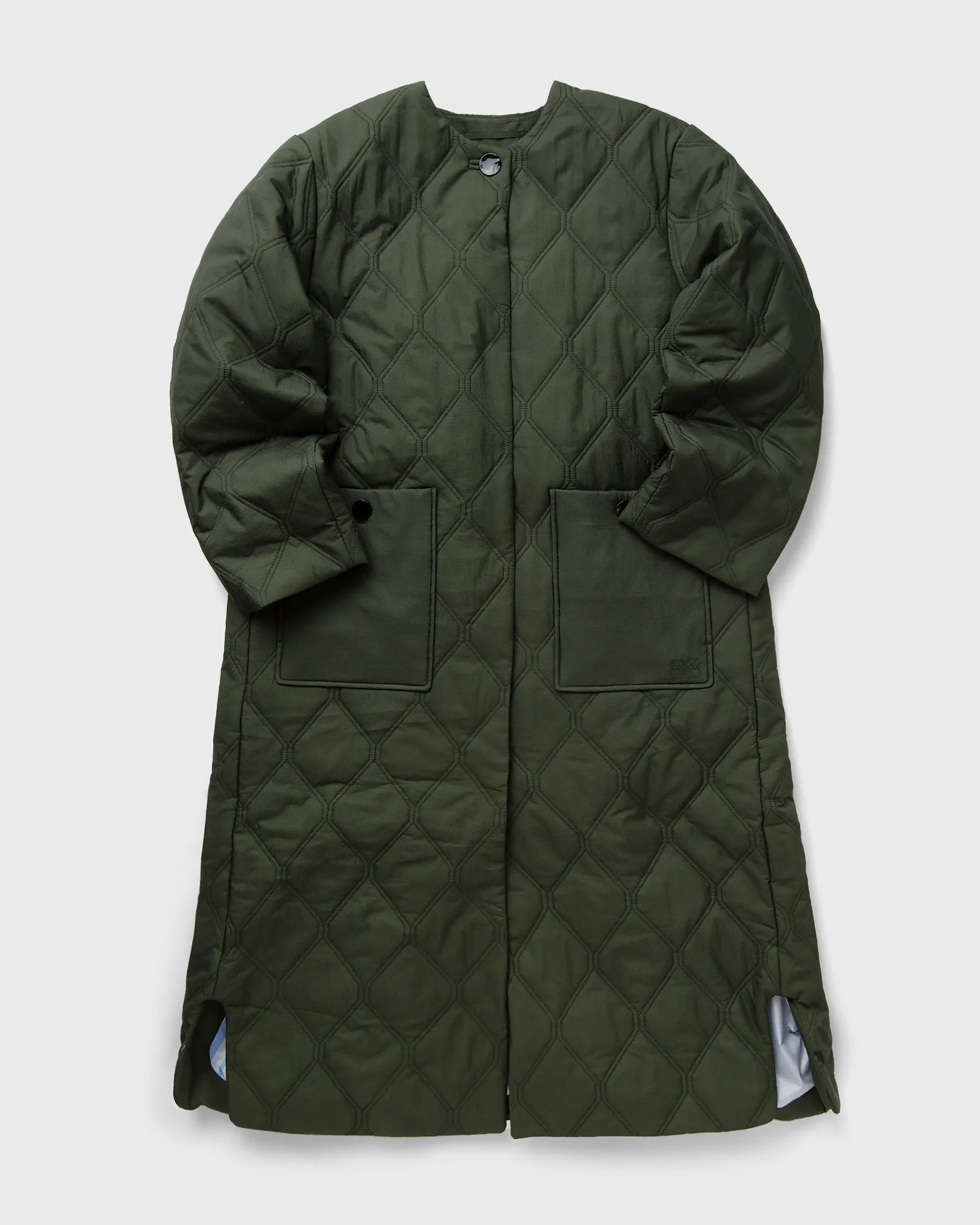 Ganni Quilt Long Coat