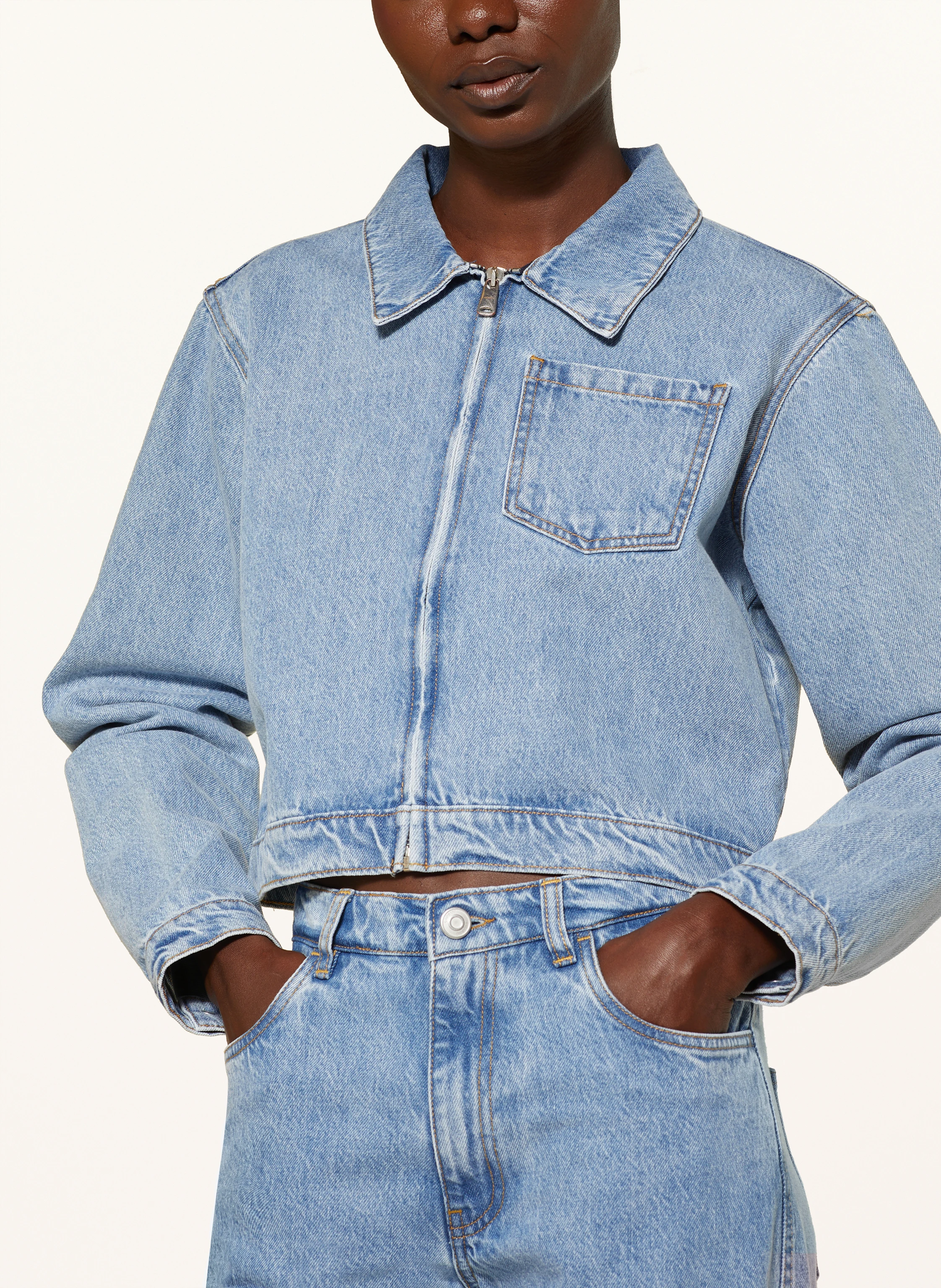 coperni Cropped-Jeansjacke