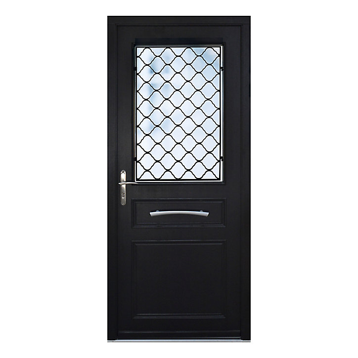 Porte d'entrée FORTIA bois Bolata 98 x h.218 cm poussant droit