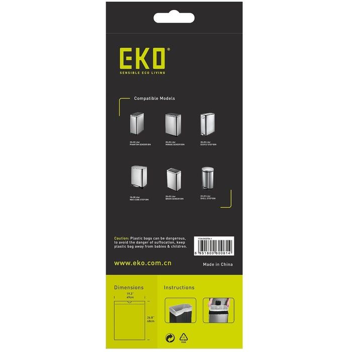 20st EKO afvalzakken type F1 | 18 - 28 liter | Rol 20 stuks (6951800600614)