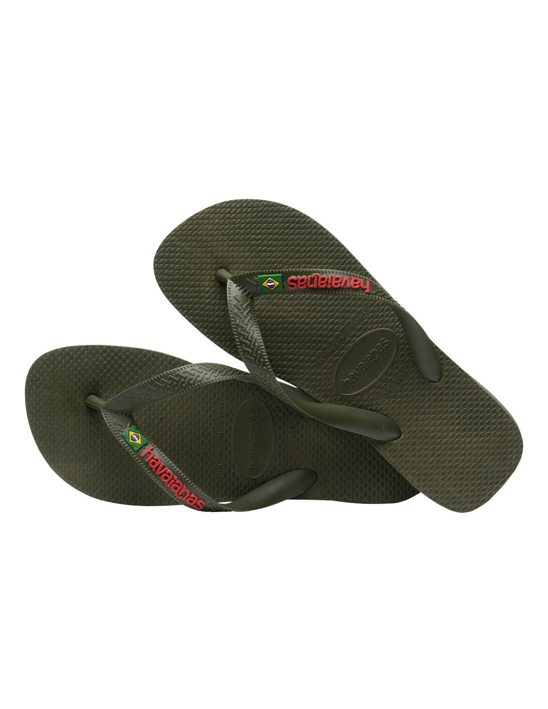 havaianas tongs mixte brasil logo kaki