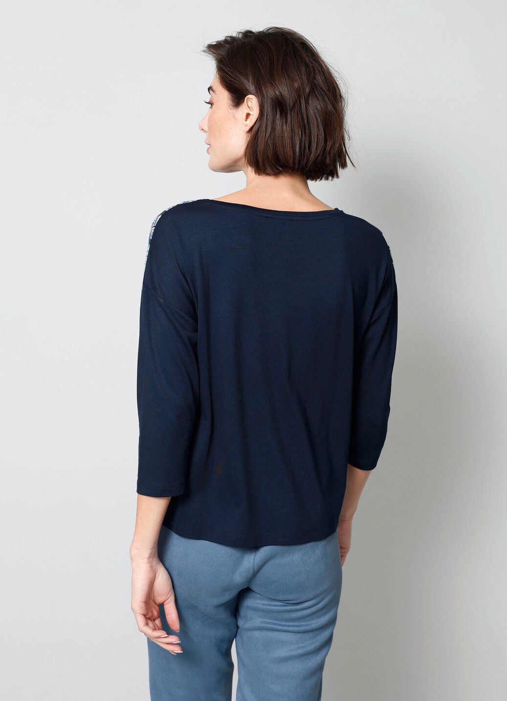 Shirt mit 3/4-langen Ärmeln